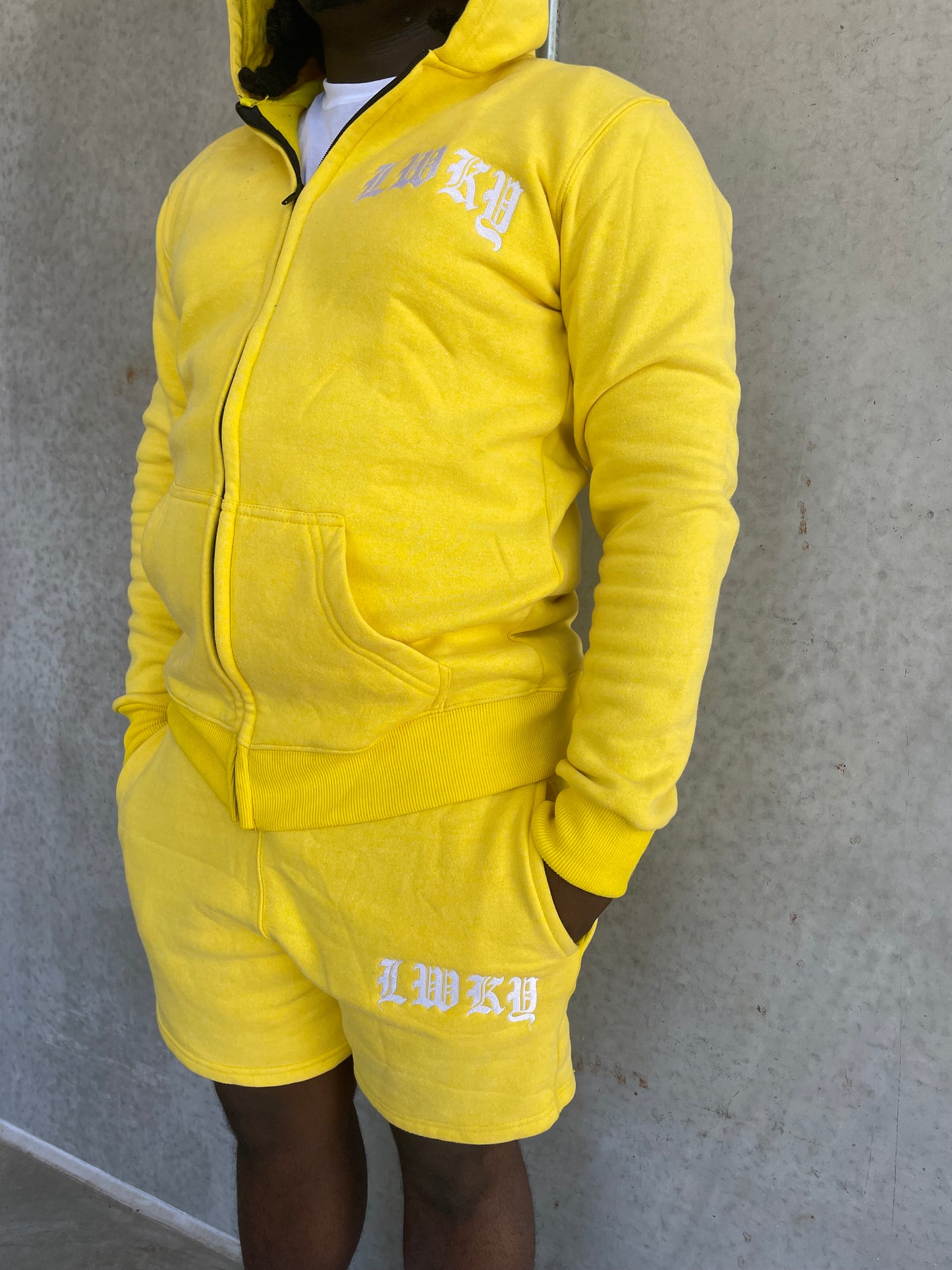 LWKY “OLD ENGLISH“ ZIP UP (SUNSHINE YELLOW)