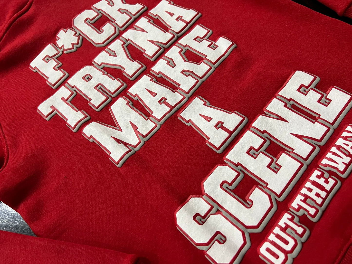 LWKY “FTMAS” HOODIE (FIRE RED)