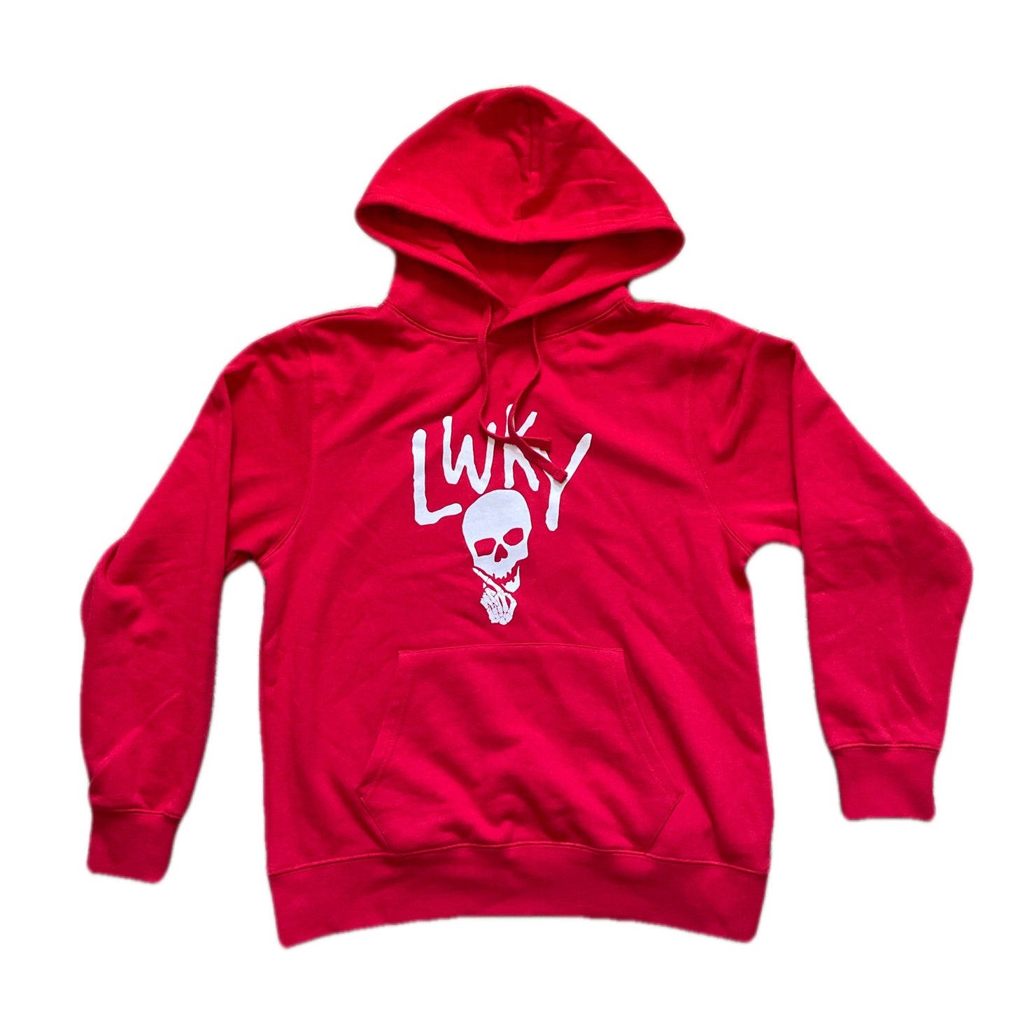 LWKY SKULL HOODIE (RED)