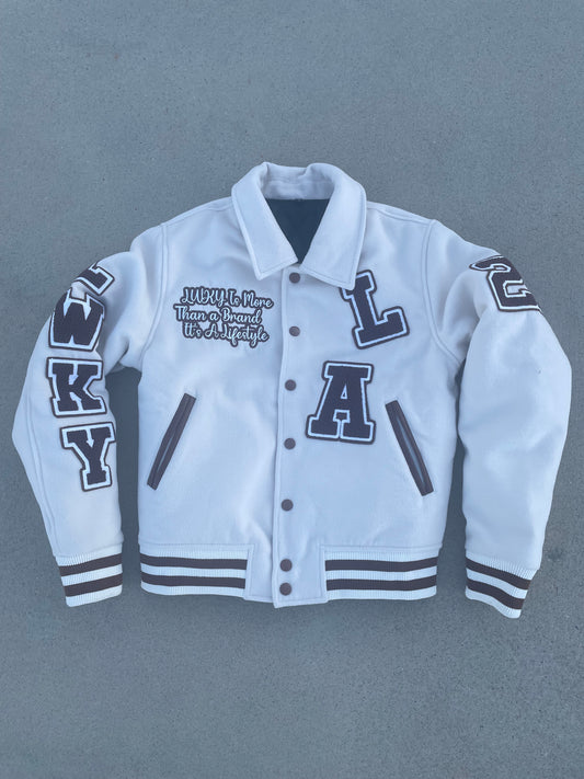 LWKY VARSITY JACKET V2 (CRÈME)