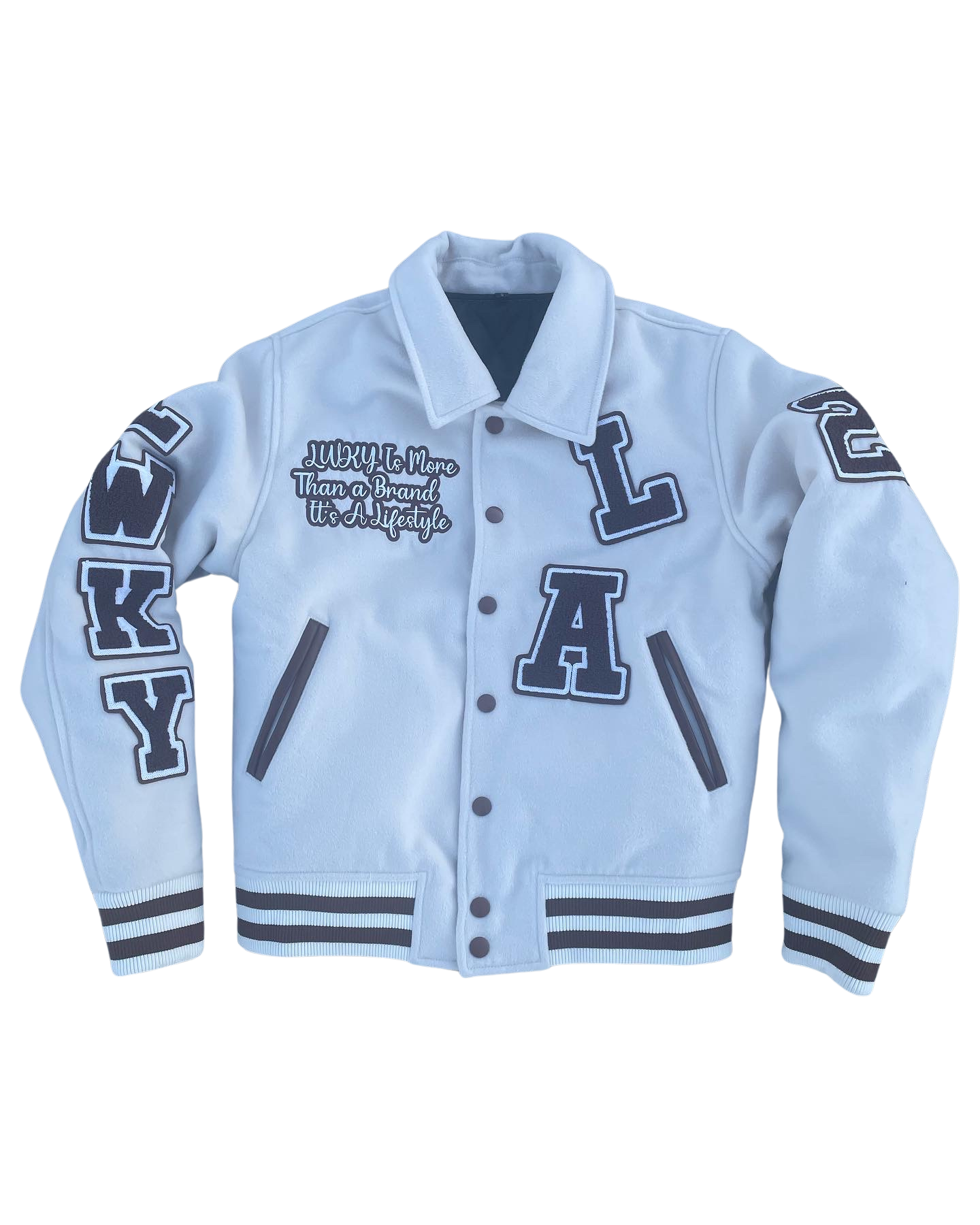 LWKY VARSITY JACKET V2 (CRÈME)