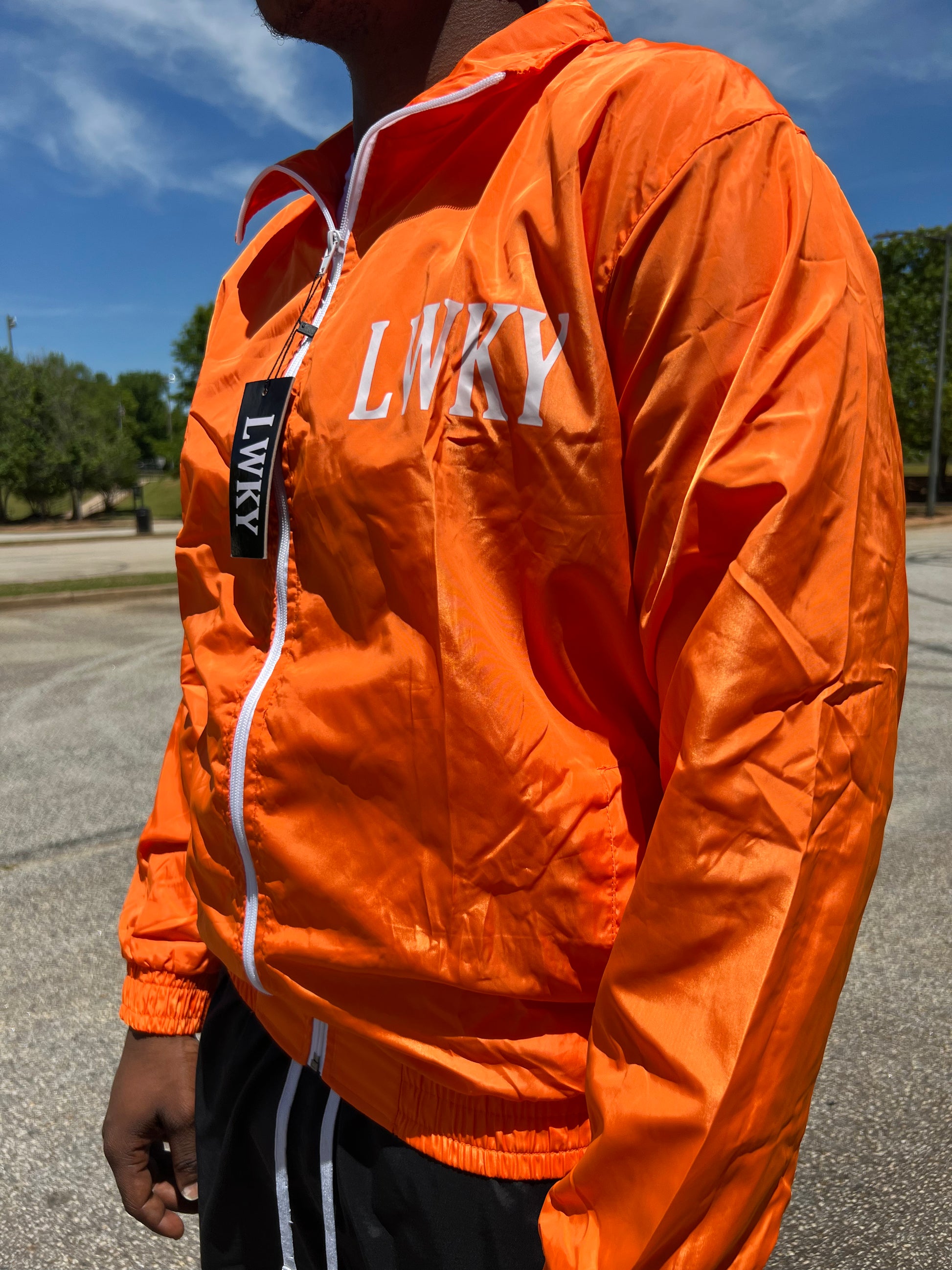 Nike windbreaker 2025 mens orange