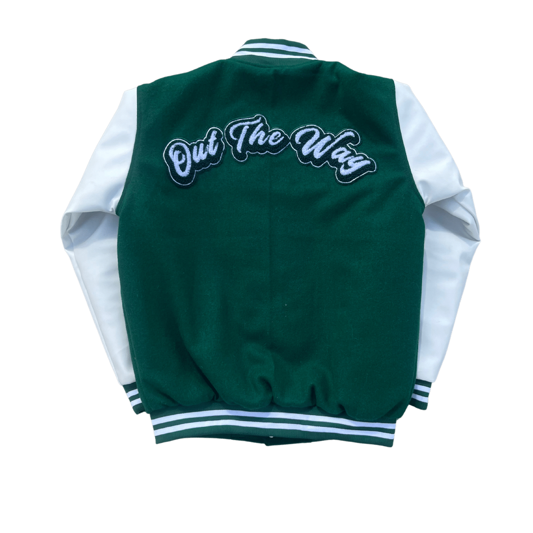 LWKY VARSITY JACKET (GREEN/WHITE)